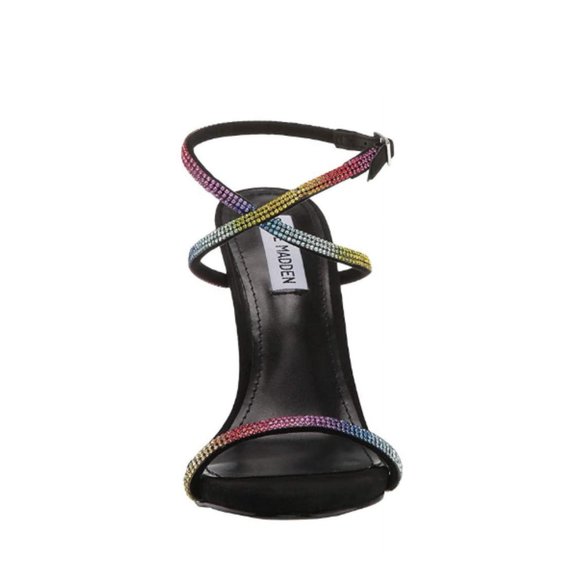 Steve Madden Festive Rhinestone Rainbow Sandal - Picture 3 of 7